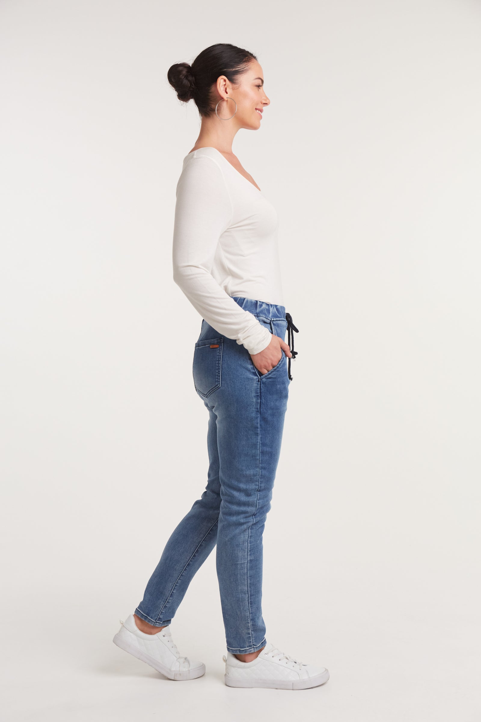 Ada Denim - Denim - Isle of Mine Clothing - Denim Jean Elasticised