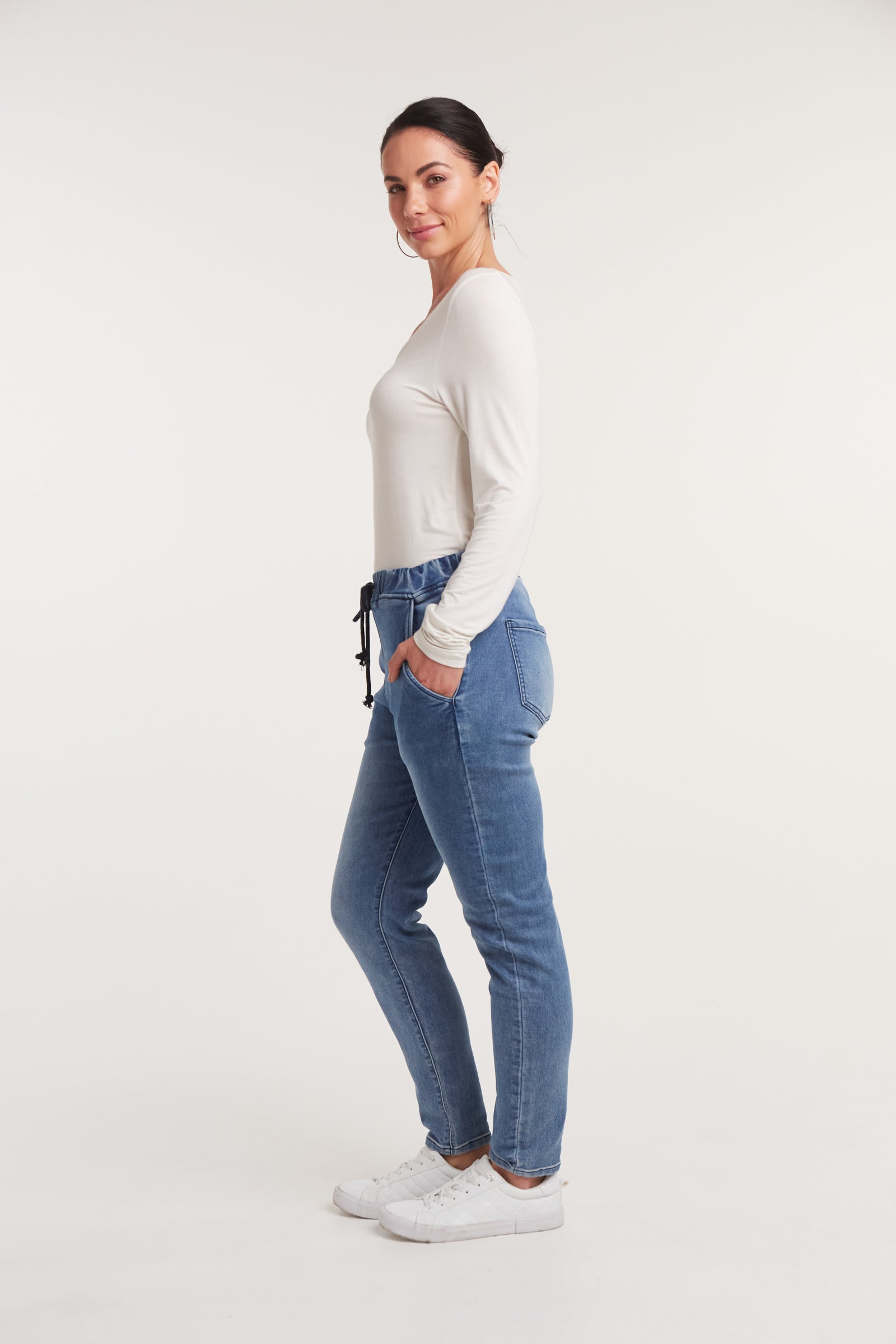 Ada Denim - Denim - Isle of Mine Clothing - Denim Jean Elasticised