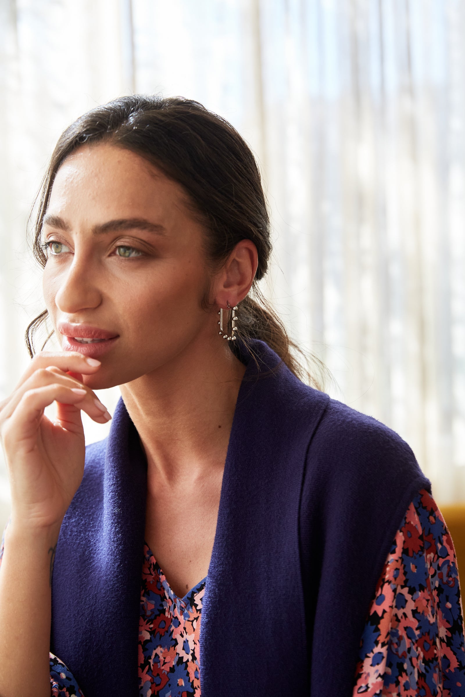 Romance Earring - Silver Square - Isle of Mine Earring