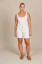 Duke Denim Shorts - Salt - Isle of Mine Clothing - Denim Short