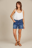 Duke Denim Shorts - Denim - Isle of Mine Clothing - Denim Short