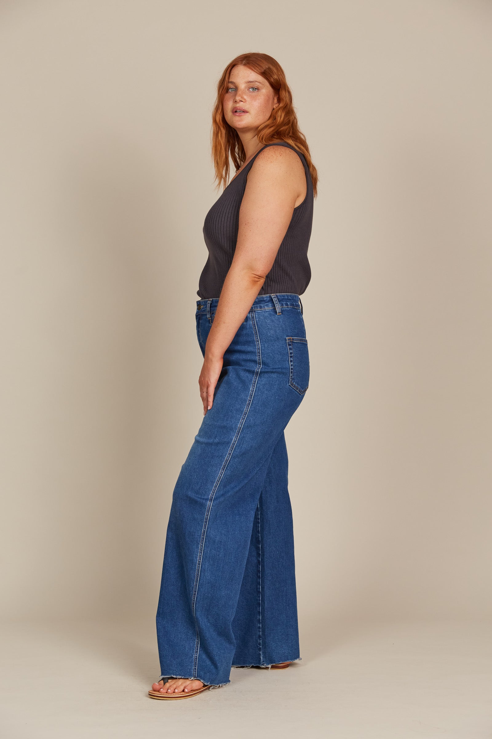 Tate Denim - Denim - Isle of Mine Clothing - Denim Jean Wide Leg