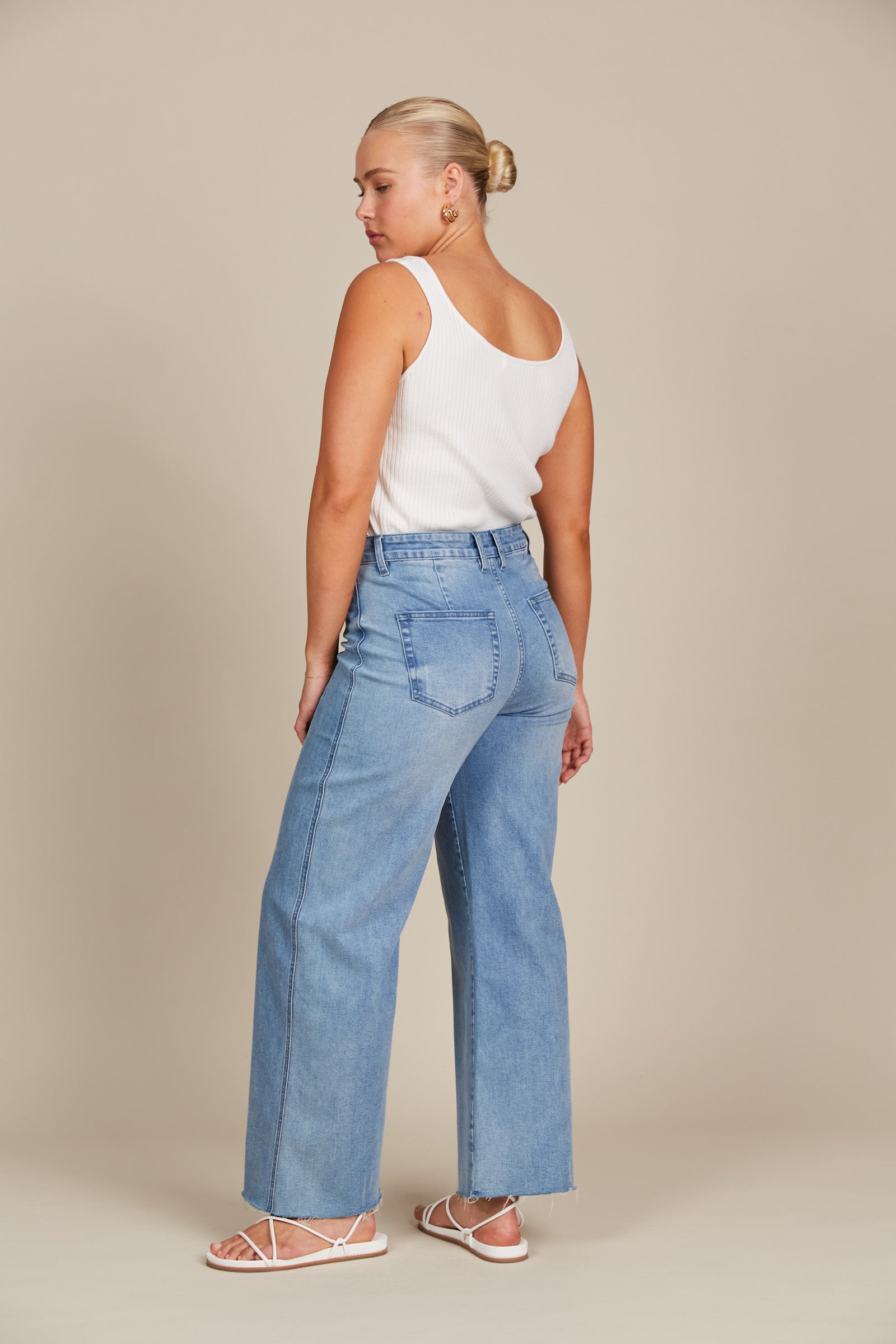 Tate Denim - Stellar - Isle of Mine Clothing - Denim Jean Wide Leg