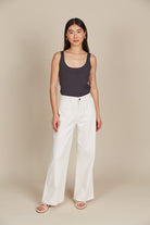 Tate Denim - Salt - Isle of Mine Clothing - Denim Jean Wide Leg