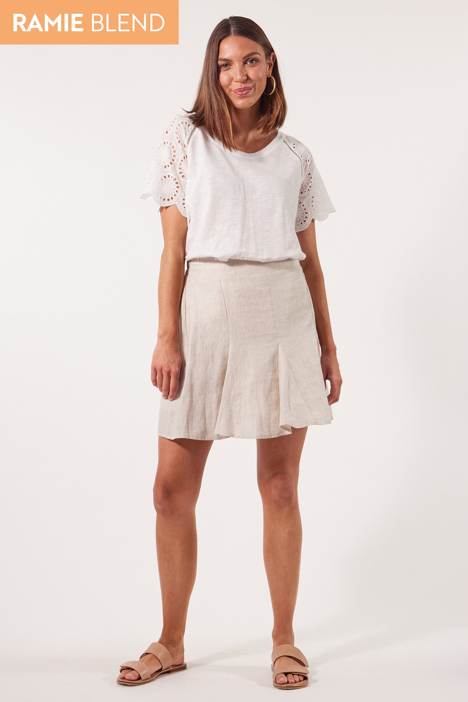 Gala Skirt - Canvas - Isle of Mine Clothing - Skirt Mini Linen