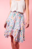 Botanical Skirt - Salt Hydrangea - Isle of Mine Clothing - Skirt Mini
