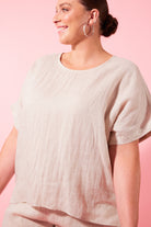 Gala Relax Top - Canvas - Isle of Mine Clothing - Top One Size Linen