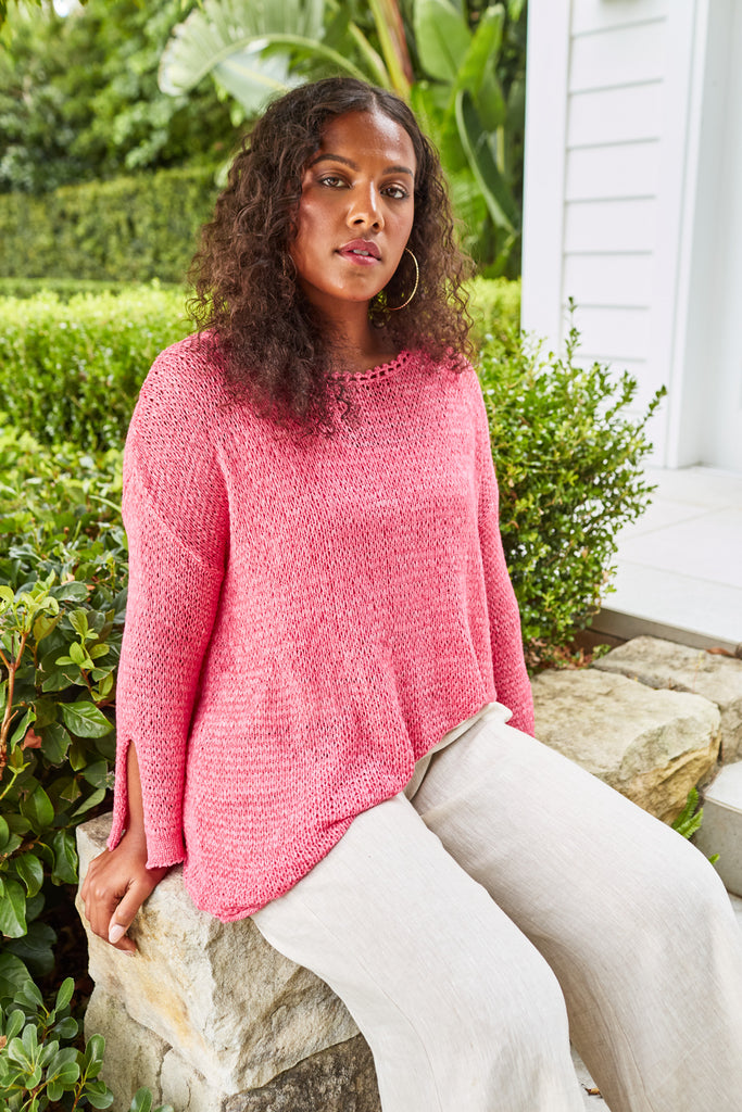 Marquee Jumper - Camelia - Isle of Mine Clothing - Knit Jumper One Size