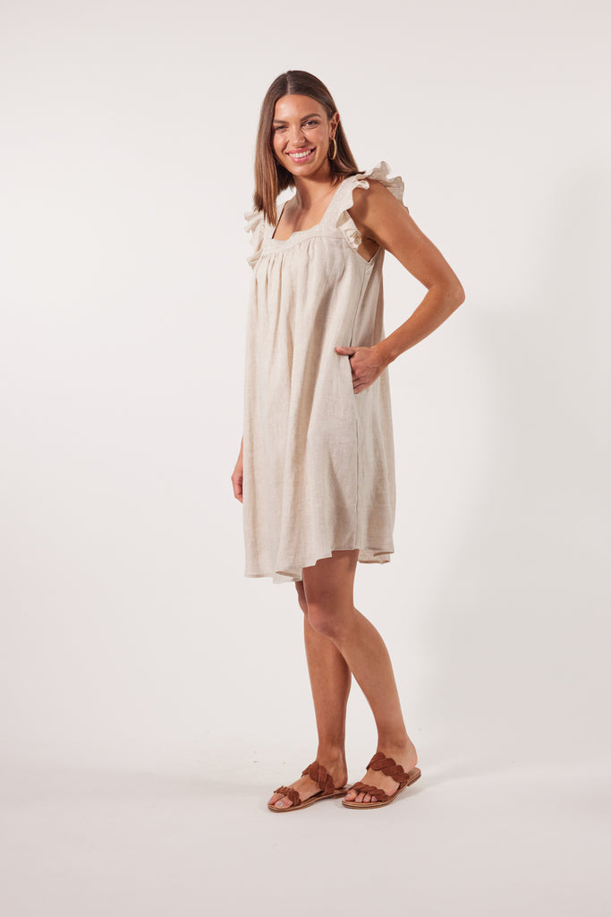 Gala Dress - Canvas - Isle of Mine Clothing - Dress Mid Linen