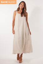 Gala Maxi - Canvas - Isle of Mine Clothing - Dress Mid Linen