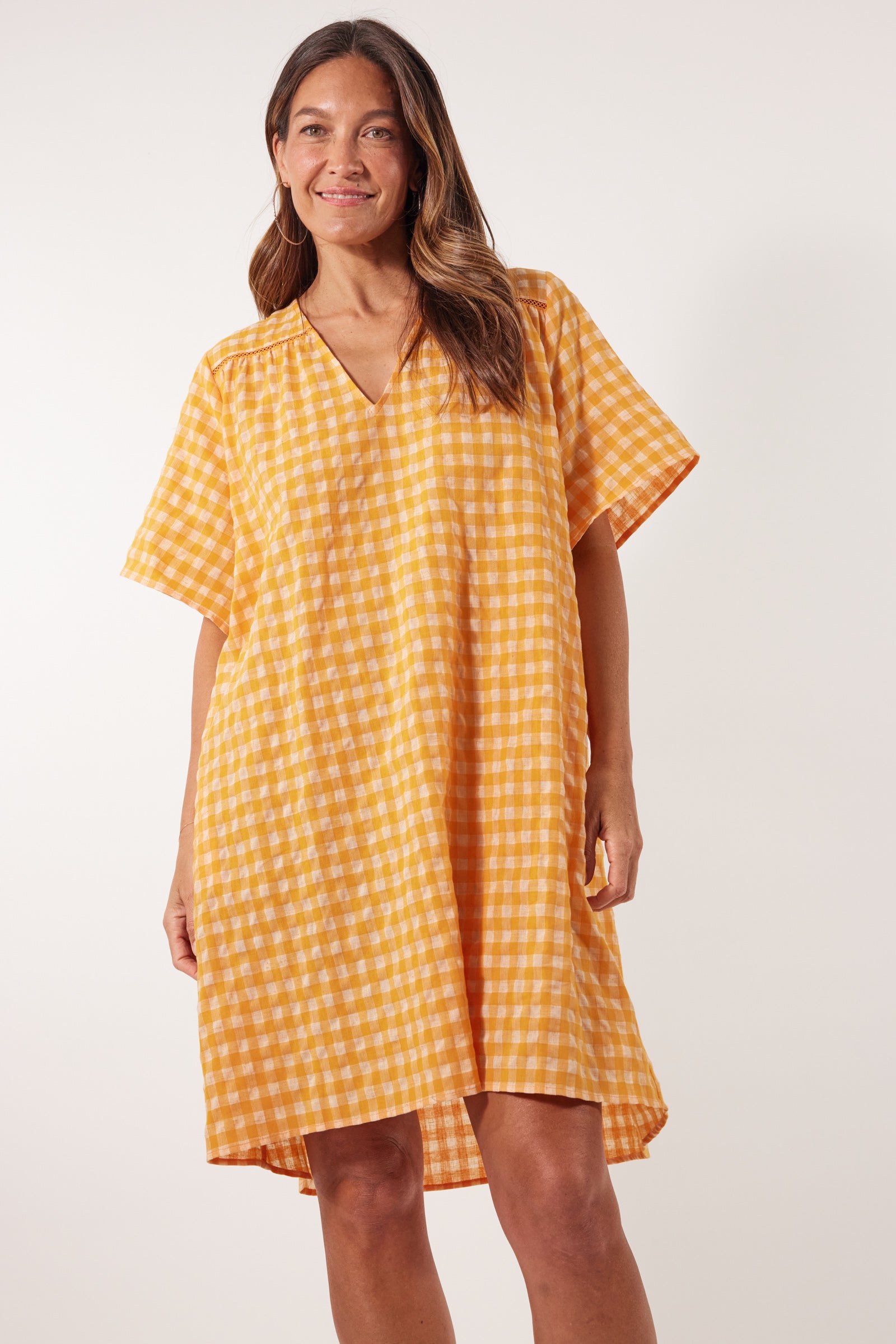 Alfresco Dress - Sunrise - Isle of Mine Clothing - Dress Mini Linen One Size