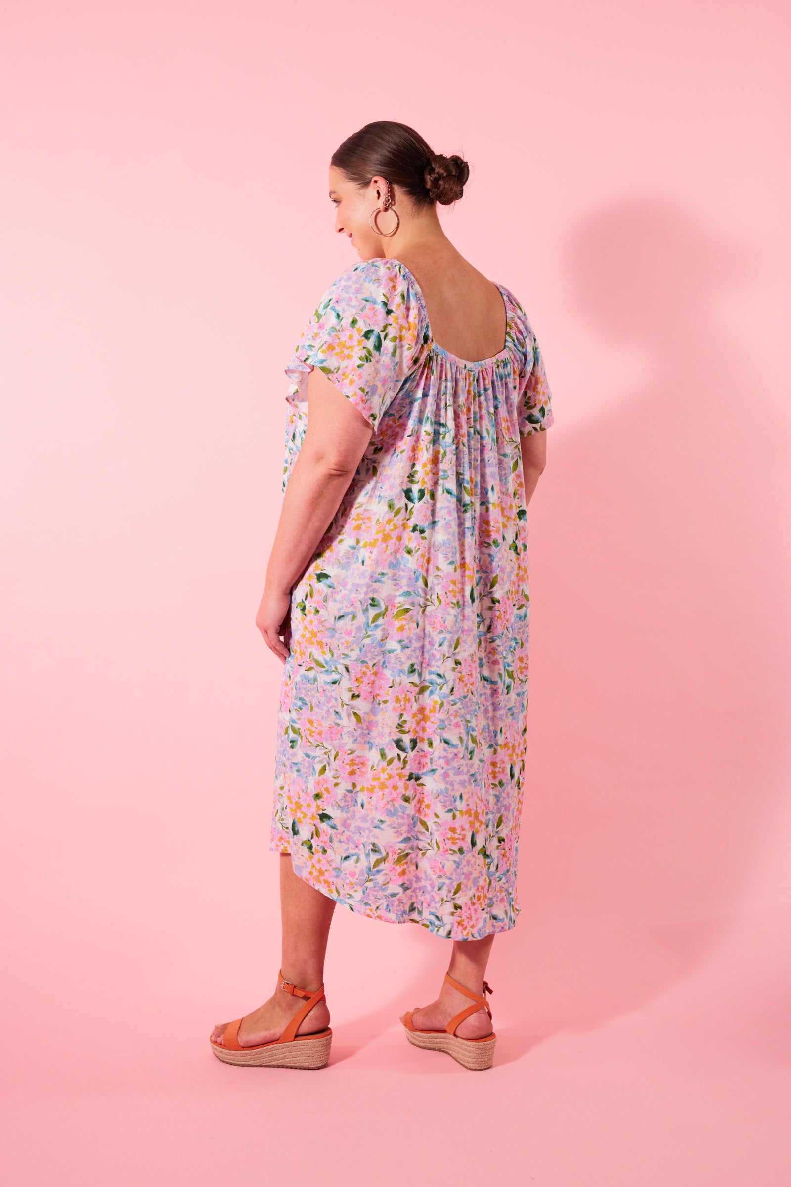 Flora Dress - Salt Hydrangea - Isle of Mine Clothing - Dress Maxi Linen
