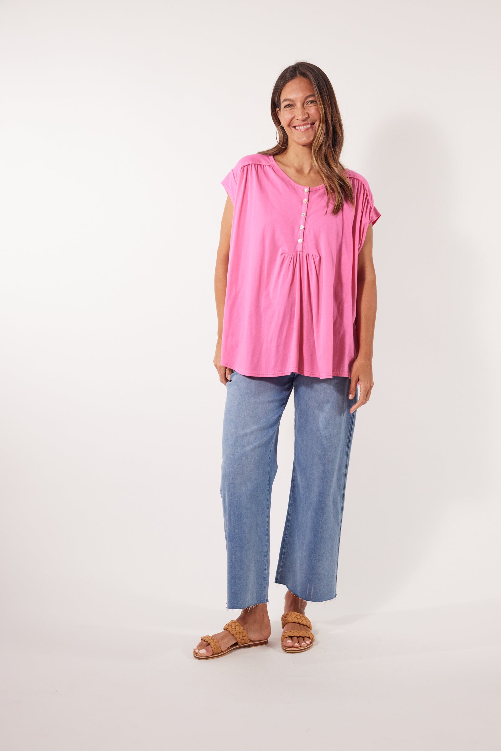 Tisane Tshirt - Camelia - Isle of Mine Clothing - Top Tshirt S/S One Size