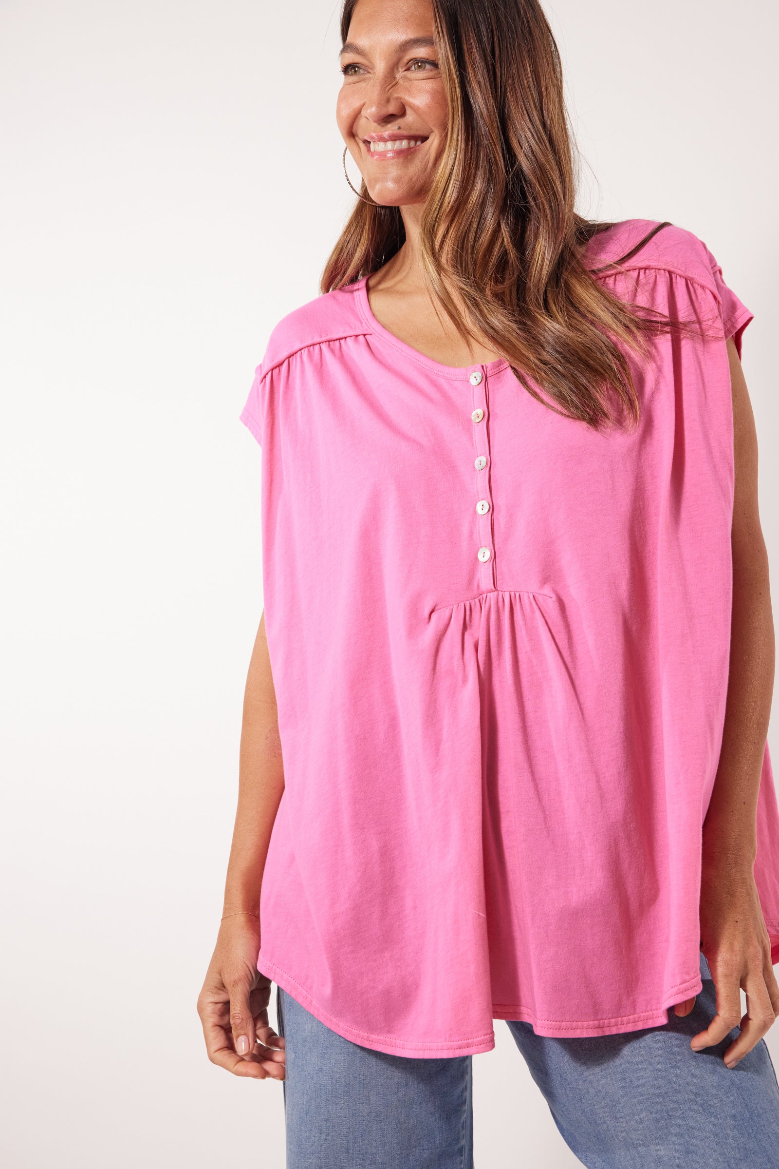 Tisane Tshirt - Camelia - Isle of Mine Clothing - Top Tshirt S/S One Size