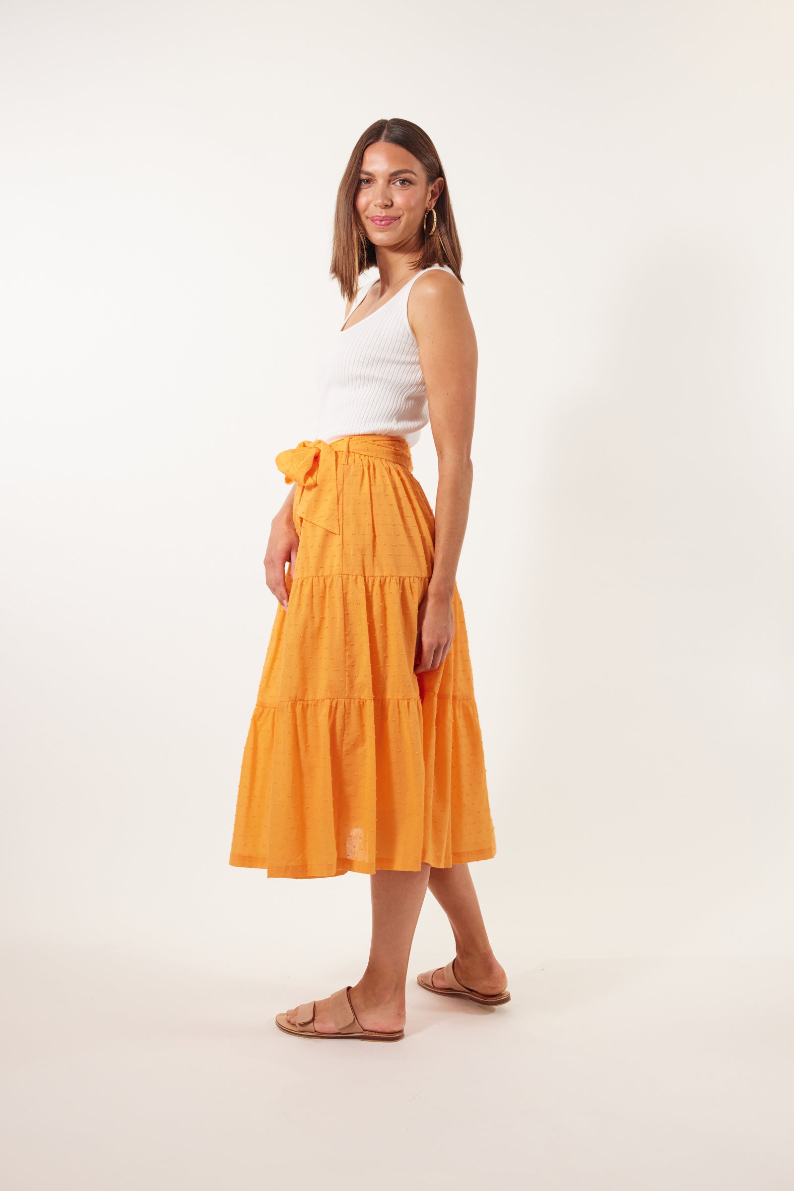 Soiree Skirt - Tangelo - Isle of Mine Clothing - Skirt Mid