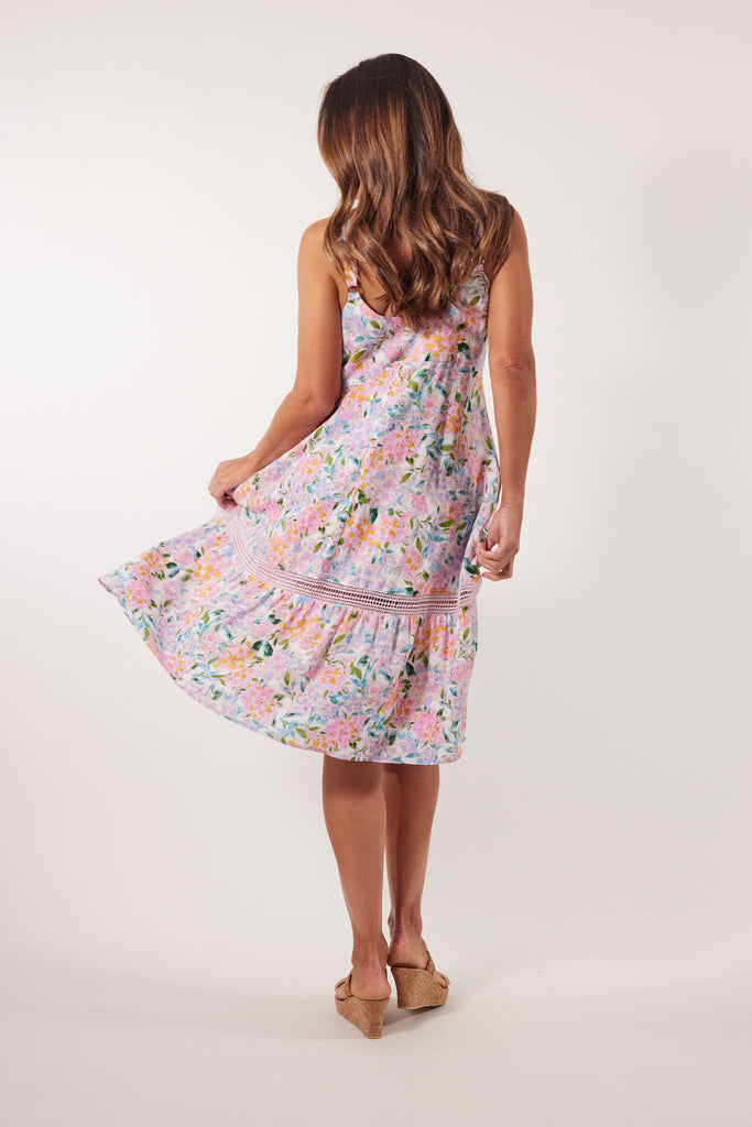 Flora Tank Dress - Salt Hydrangea - Isle of Mine Clothing - Dress Strappy Maxi