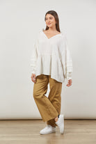 Panorama Relax Top - Dove - Isle of Mine Clothing - Top L/S One Size