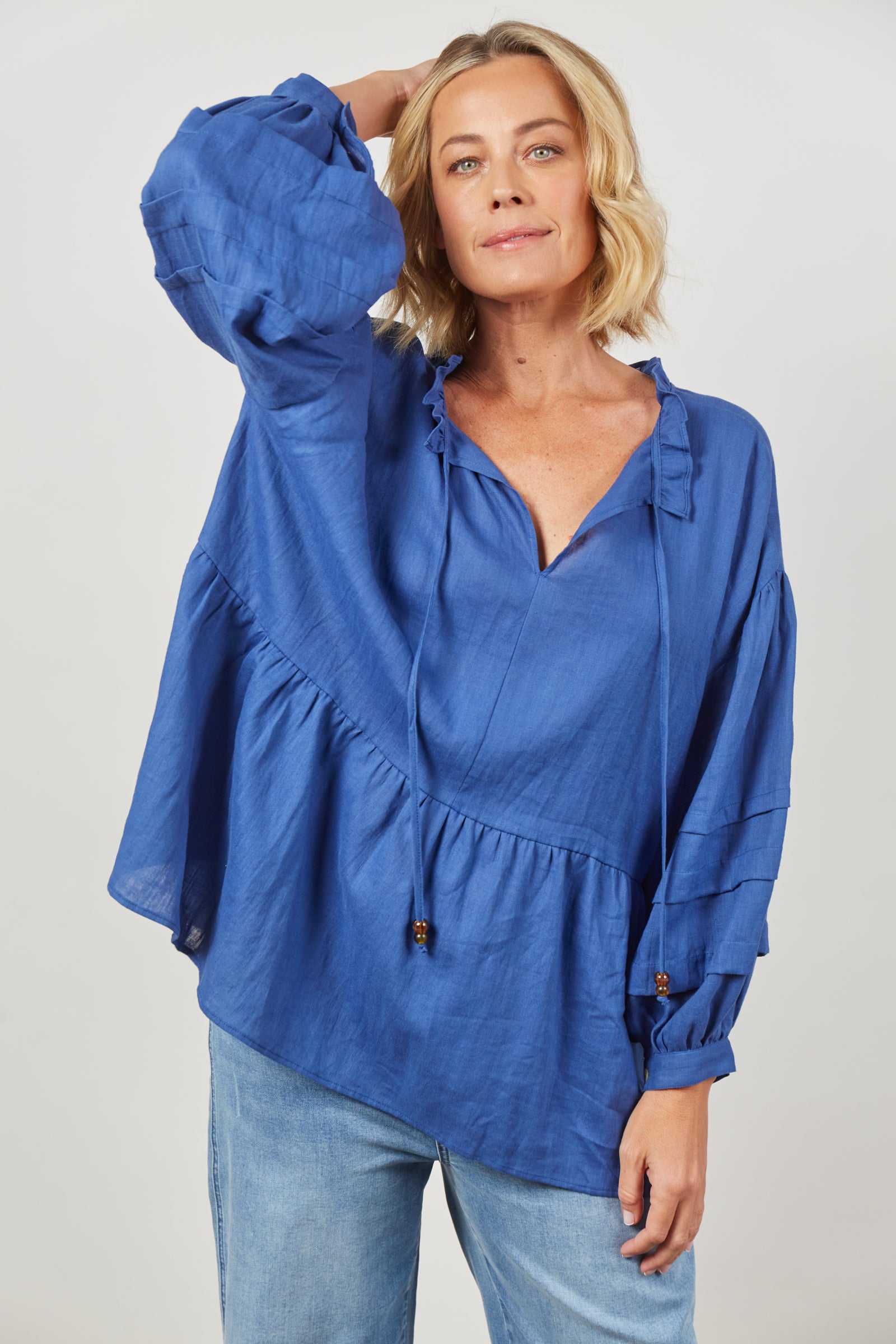 Panorama Relax Top - Azure - Isle of Mine Clothing - Top L/S One Size