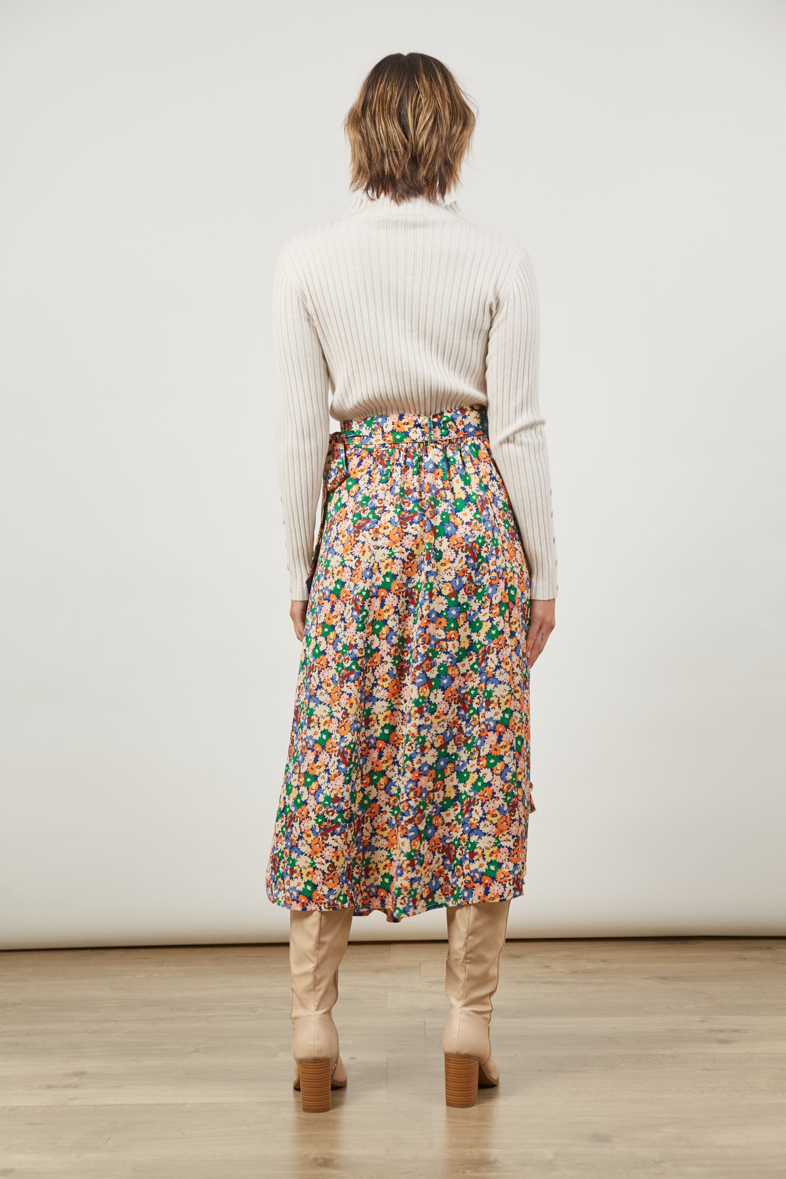 Romance Wrap Skirt - Meadow Bloom - Isle of Mine Clothing - Skirt Maxi