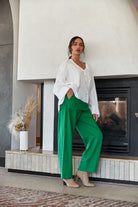 Panorama Pant - Meadow - Isle of Mine Clothing - Pant Relaxed Linen