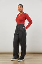 Panorama Pant - Onyx - Isle of Mine Clothing - Pant Relaxed Linen