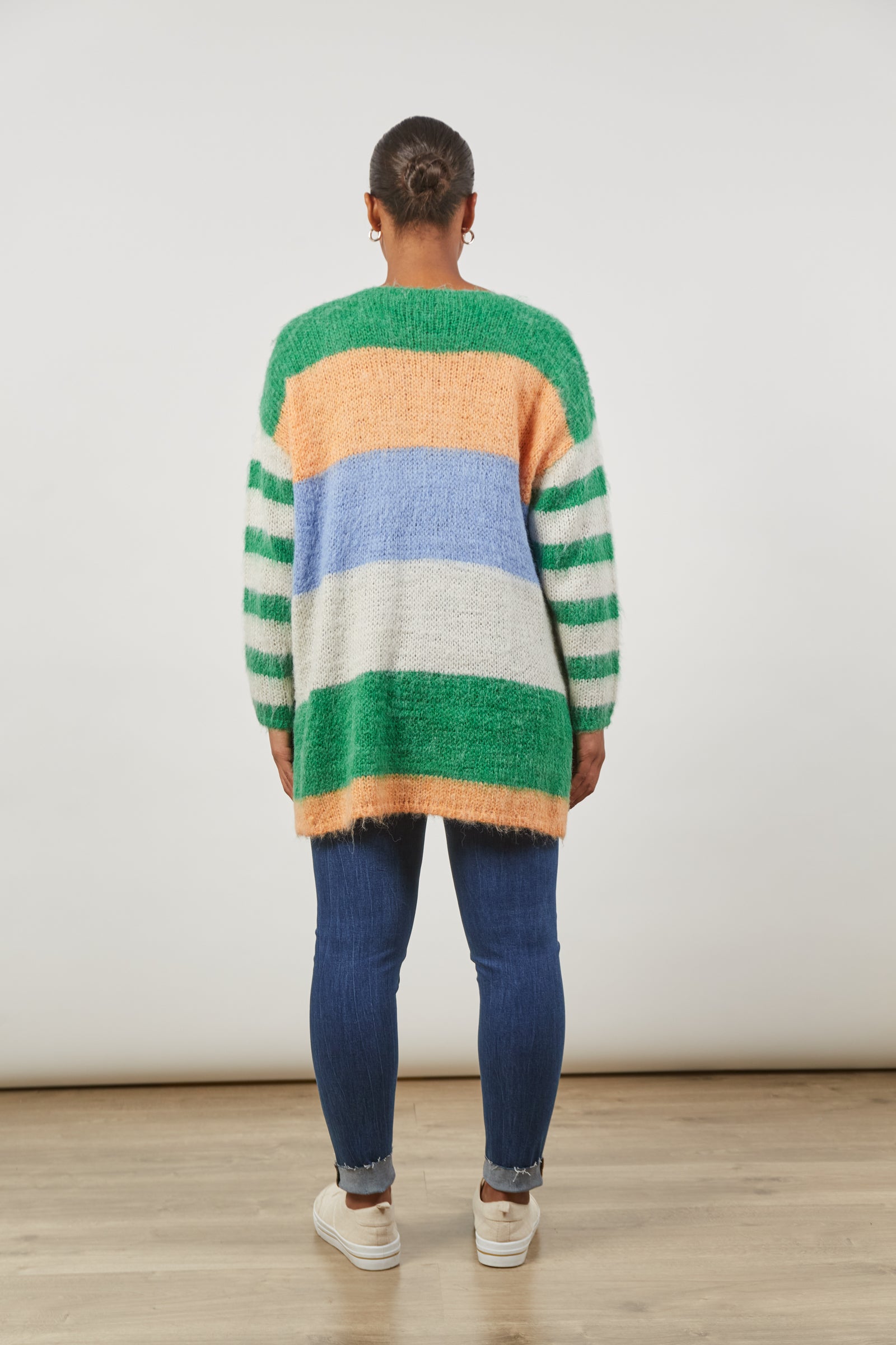 Serene Stripe Jumper - Meadow Stripe - Isle of Mine Clothing - Knit Jumper One Size