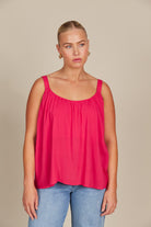 Esme Tank - Raspberry - Isle of Mine Clothing - Top Strappy