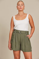 Esme Short - Olive - Isle of Mine Clothing - Short Casual