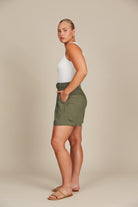 Esme Short - Olive - Isle of Mine Clothing - Short Casual