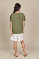 Esme Tshirt - Olive - Isle of Mine Clothing - Top Tshirt S/S