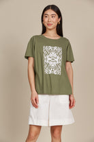 Esme Tshirt - Olive - Isle of Mine Clothing - Top Tshirt S/S