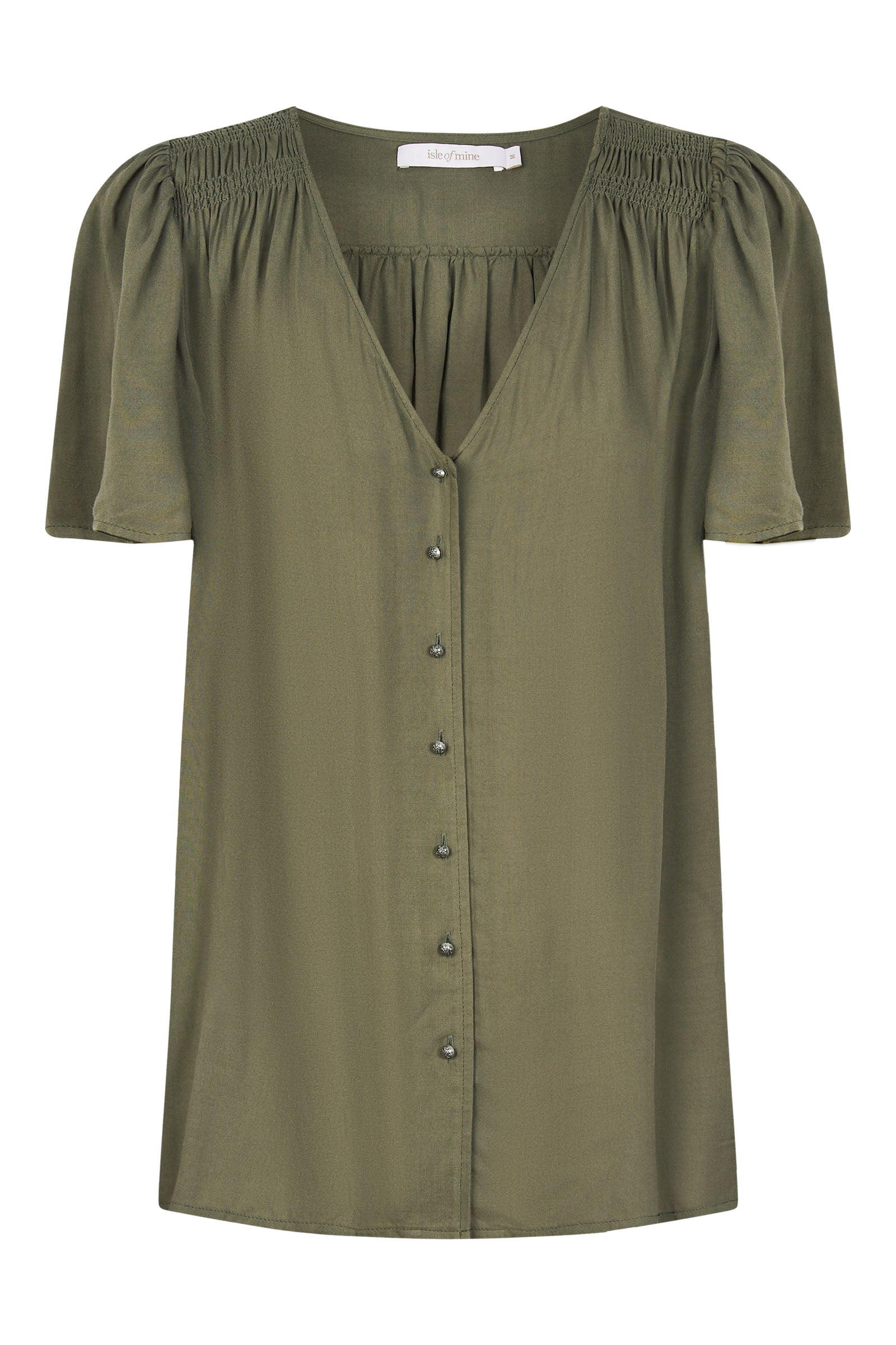 Esme Blouse - Olive - Isle of Mine Clothing - Top S/S