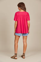 Esme Blouse - Raspberry - Isle of Mine Clothing - Top S/S