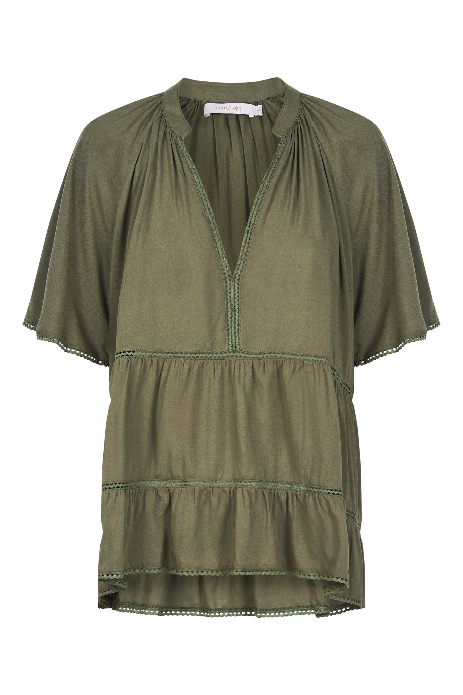 Esme Top - Olive - Isle of Mine Clothing - Top S/S