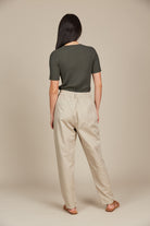 Lucille Pant - Canvas - Isle of Mine Clothing - Pant Relaxed Crop Linen