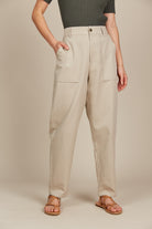 Lucille Pant - Canvas - Isle of Mine Clothing - Pant Relaxed Crop Linen