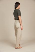 Lucille Pant - Canvas - Isle of Mine Clothing - Pant Relaxed Crop Linen