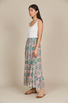 Esme Maxi Skirt - Lotus Fleuron - Isle of Mine Clothing - Skirt Maxi