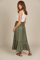 Esme Maxi Skirt - Olive - Isle of Mine Clothing - Skirt Maxi