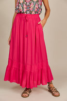 Esme Maxi Skirt - Raspberry - Isle of Mine Clothing - Skirt Maxi