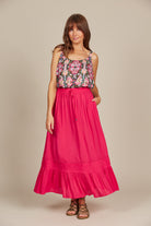 Esme Maxi Skirt - Raspberry - Isle of Mine Clothing - Skirt Maxi