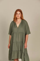 Esme Dress - Olive - Isle of Mine Clothing - Dress Mid