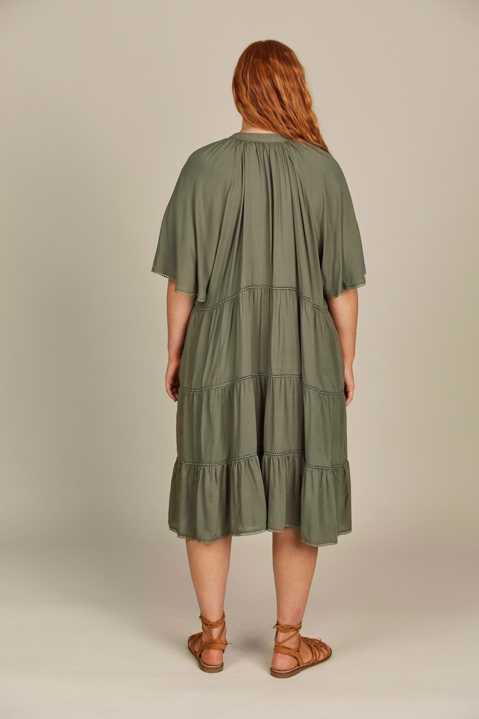 Esme Dress - Olive - Isle of Mine Clothing - Dress Mid