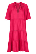 Esme Dress - Raspberry - Isle of Mine Clothing - Dress Mid