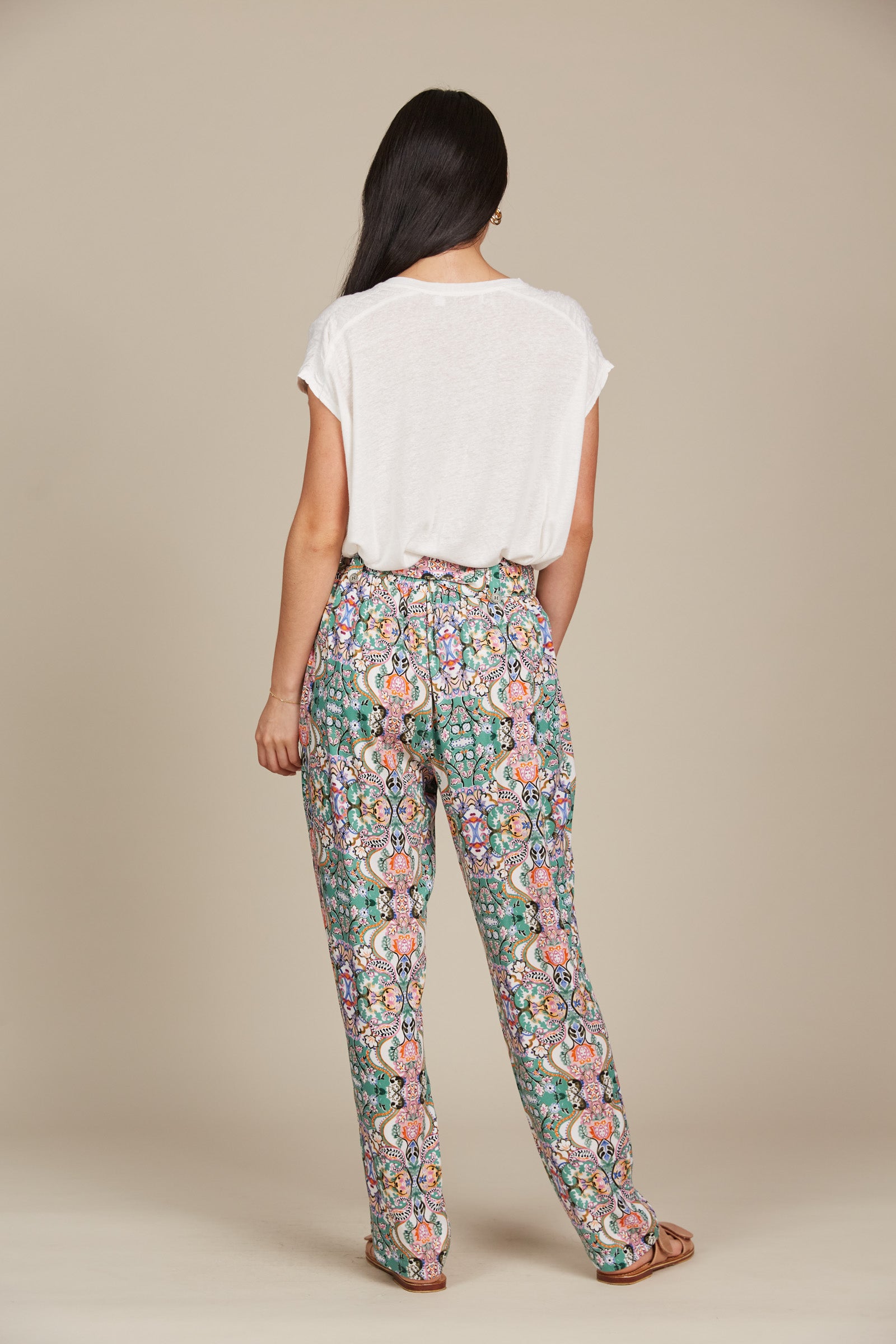 Esme Pant - Lotus Fleuron - Isle of Mine Clothing - Pant Relaxed