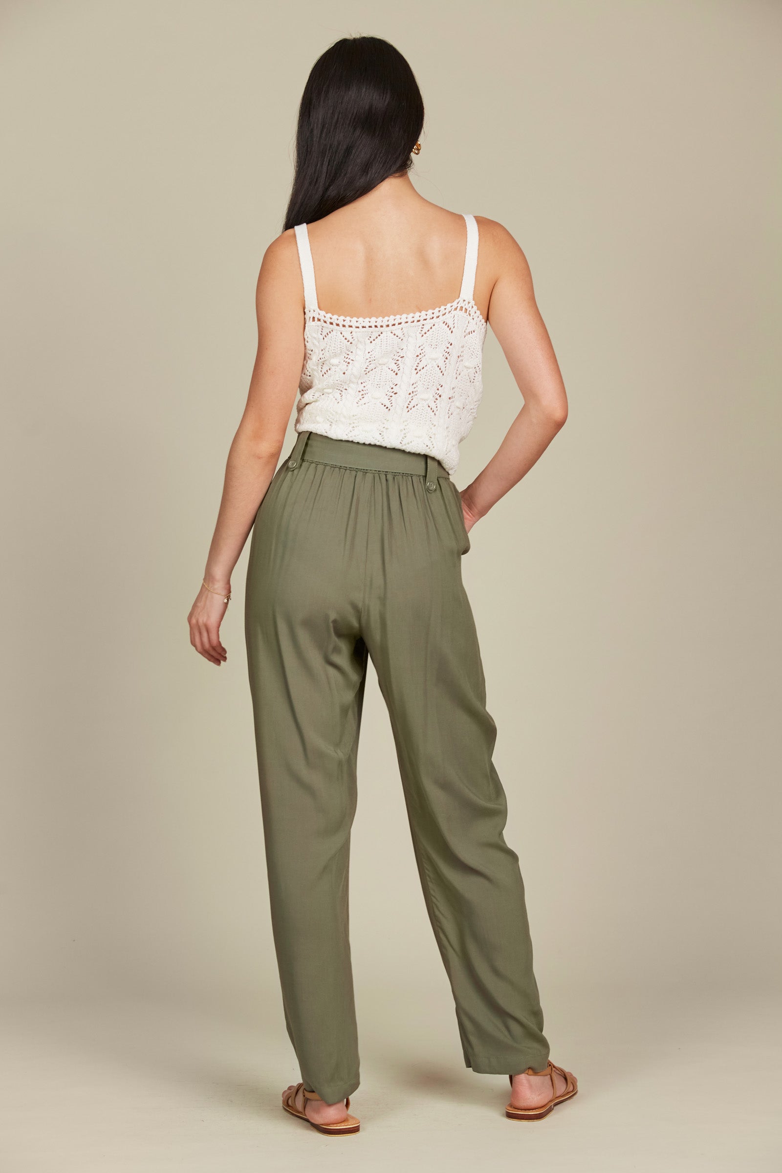 Esme Pant - Olive - Isle of Mine Clothing - Pant Relaxed