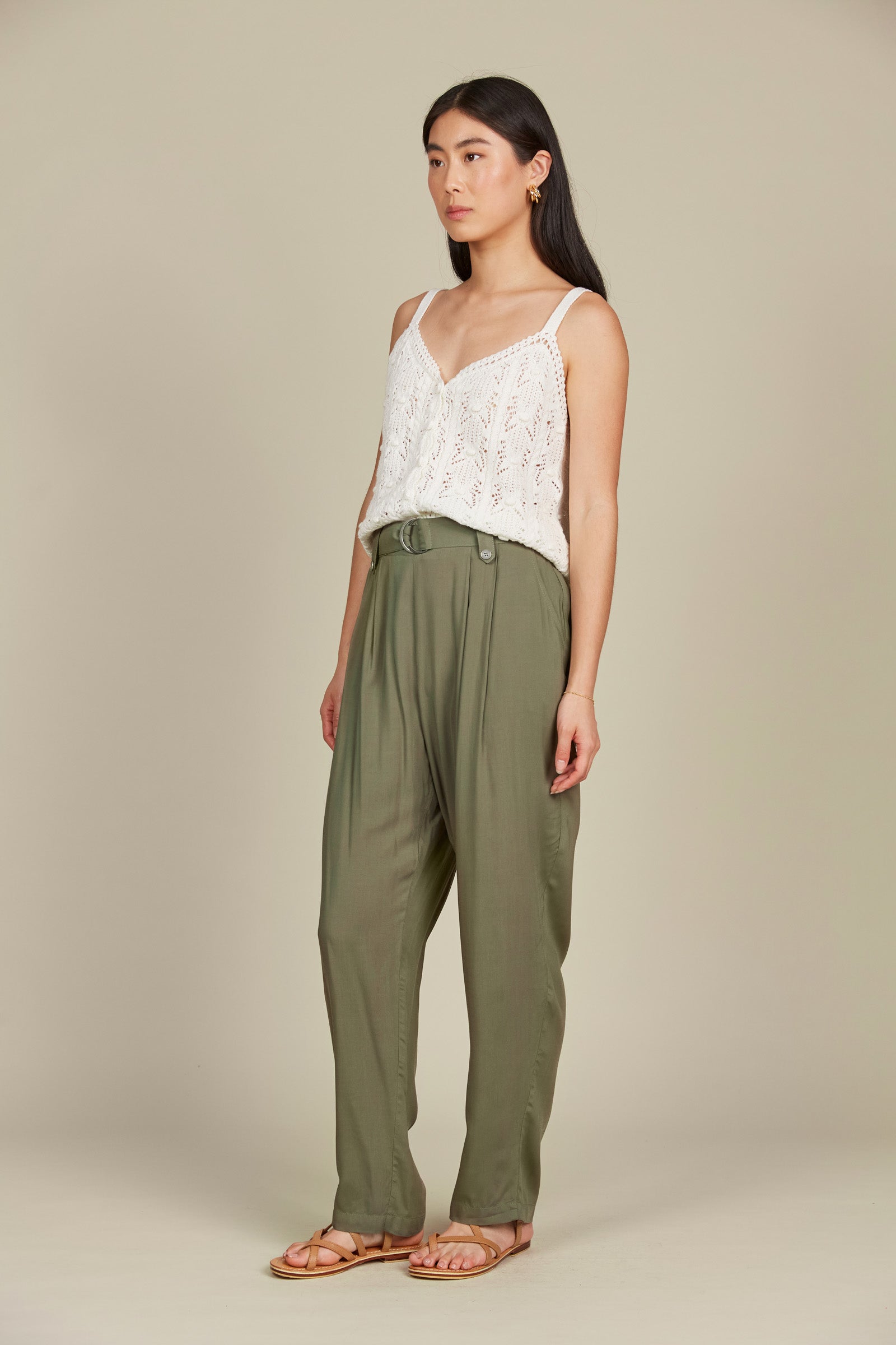 Esme Pant - Olive - Isle of Mine Clothing - Pant Relaxed