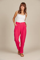 Esme Pant - Raspberry - Isle of Mine Clothing - Pant Relaxed