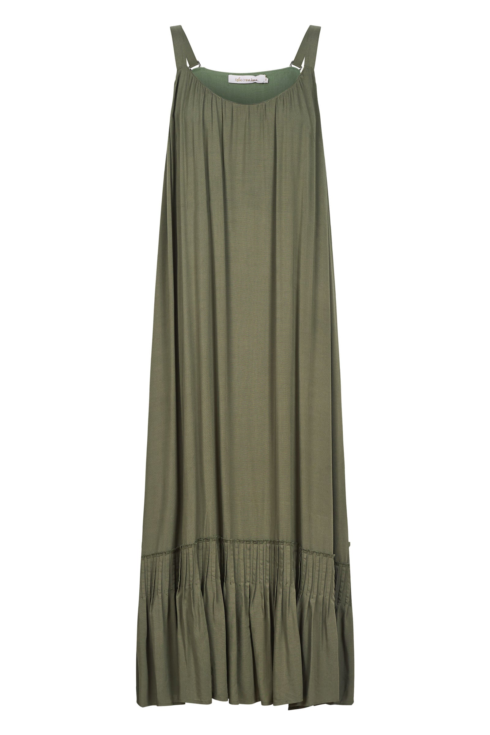 Esme Tank Dress - Olive - Isle of Mine Clothing - Dress Strappy Maxi