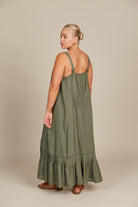 Esme Tank Dress - Olive - Isle of Mine Clothing - Dress Strappy Maxi